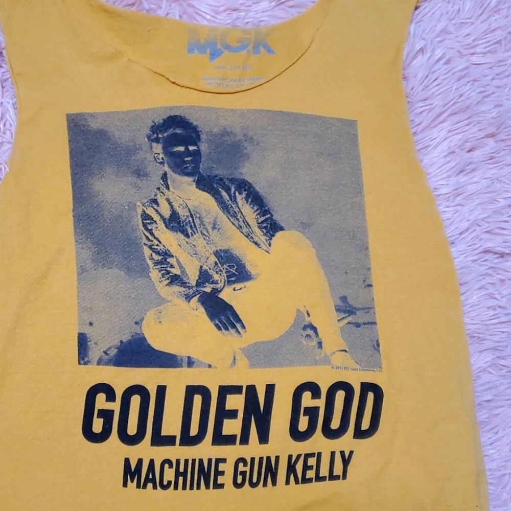 Machine Gun Kelly Golden god sleeveless shirt XS